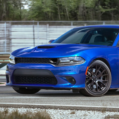 2015-2023 Dodge Charger SRT/RT/GT/Scat Pack Black Dual Snorkel Front Upper Grille