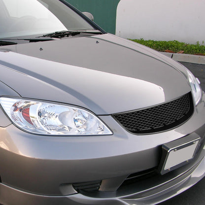 2004-2005 Honda Civic 2/4DR Black ABS TR Style Mesh Grille