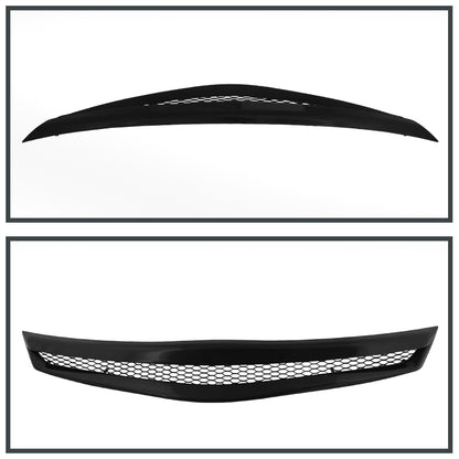 2006-2008 Honda Civic Coupe Si TR Style Black ABS Mesh Grille