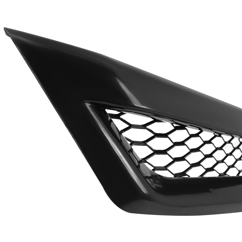 2006-2008 Honda Civic Coupe Si TR Style Black ABS Mesh Grille