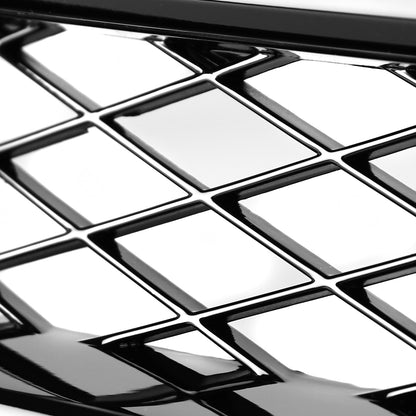 2016-2018 Honda Civic FK8 TR Style Glossy Black ABS Mesh Grille w/ Eyebrows