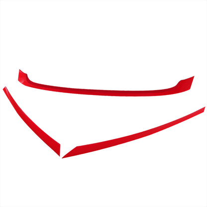 2016-2021 Honda Civic FK8 Red ABS Grille Trim Covers