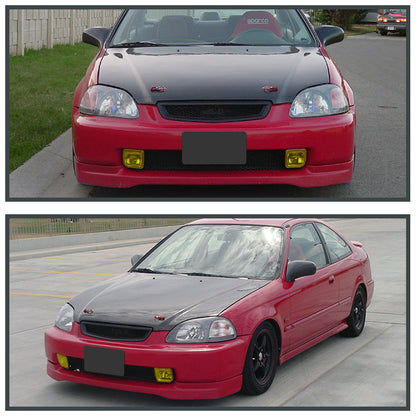 1996-1998 Honda Civic TR Style Black ABS Mesh Grille