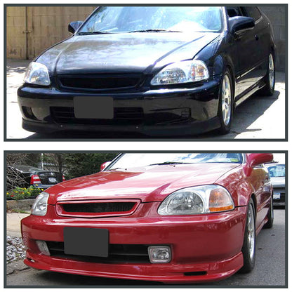 1996-1998 Honda Civic TR Style Black ABS Mesh Grille