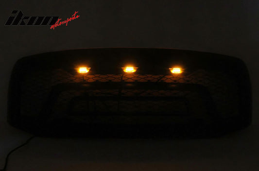 2006-2009 Dodge Ram 1500 2500 3500 Black Grille W/Signal Light