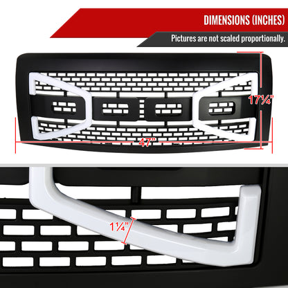 2009-2014 Ford F-150 Black Raptor Style Mesh Grille with LED Light Bar
