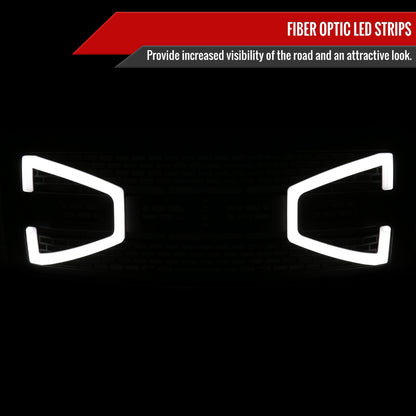 2009-2014 Ford F-150 Black Raptor Style Mesh Grille with LED Light Bar