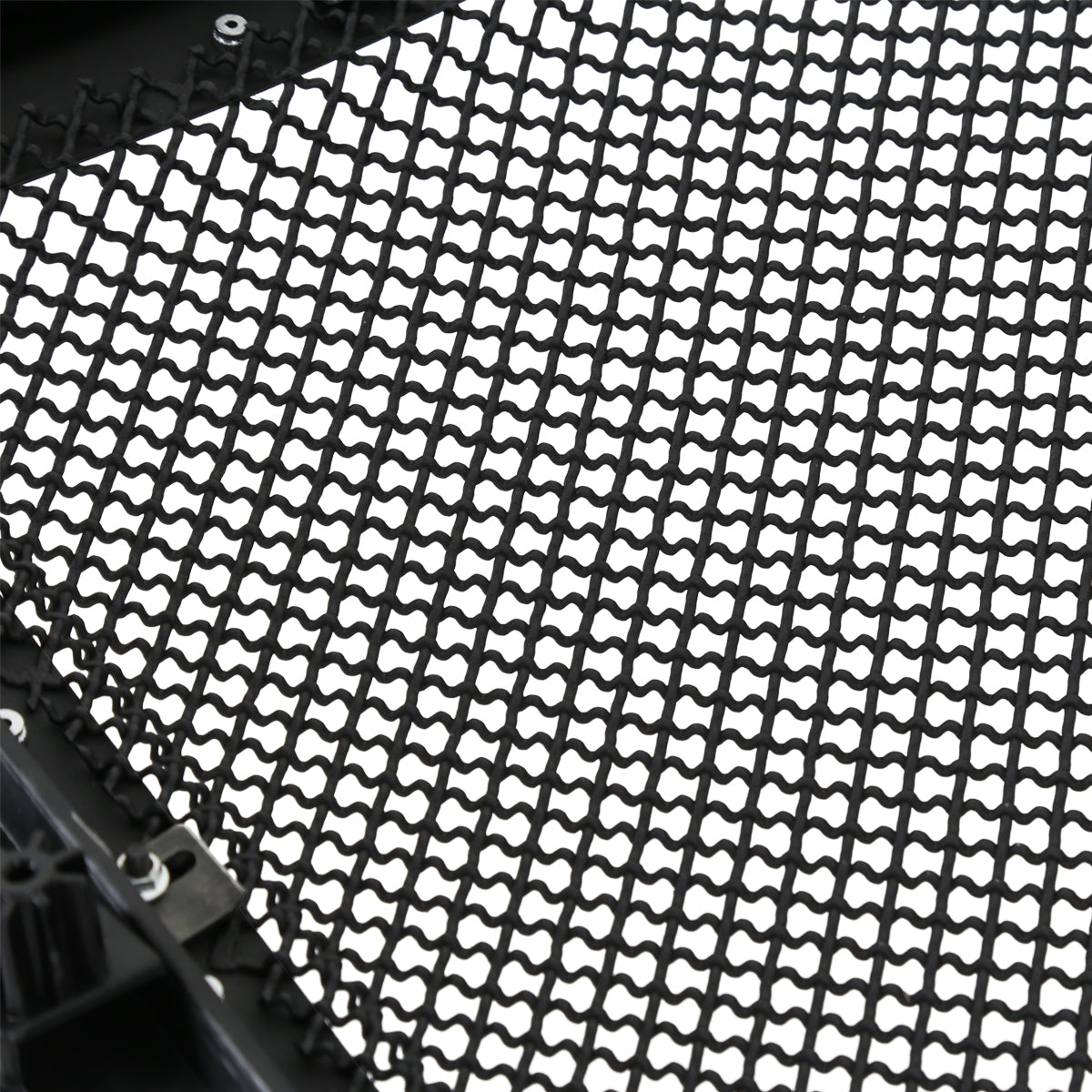 2009-2014 Ford F-150 Glossy Black ABS Rivet Style Grille w/ Stainless Steel Mesh