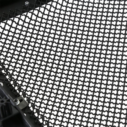 2009-2014 Ford F-150 Glossy Black ABS Rivet Style Grille w/ Stainless Steel Mesh
