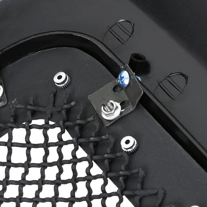 2005-2007 Ford F-250/F-350/F-450/F-550/Excursion Black ABS Rivet Style Grille w/ Stainless Steel Mesh