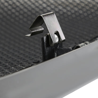 2005-2007 Ford F-250/F-350/F-450/F-550/Excursion Black ABS Rivet Style Grille w/ Stainless Steel Mesh