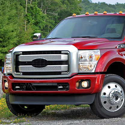 2011-2016 Ford F-250/F-350/F-450/F-550 SuperDuty Platinum Style Chrome ABS Grille Overlay