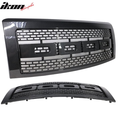 2009-2014 Ford F150 R Front Bumper Hood Grille Mesh Hood Guard ABS