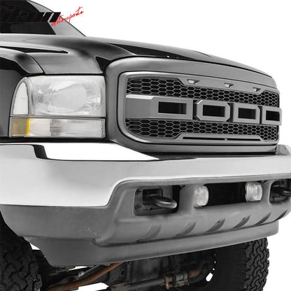 1999-2004 Ford F250 F350 New R Front Bumper Grille Hood Package ABS