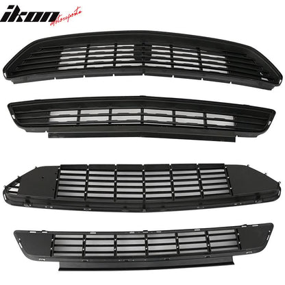 2015-2017 Ford Mustang Front Upper And Lower Grille Grill