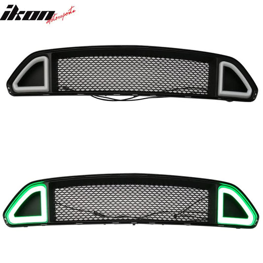 2015-2017 Ford Mustang Black Front Hood Bumper Mesh Grill Grille ABS