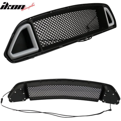 2015-2017 Ford Mustang Black Front Hood Bumper Mesh Grill Grille ABS