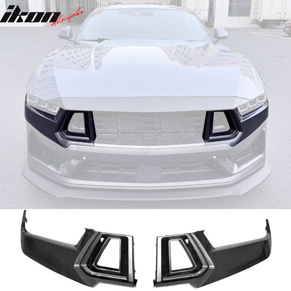 2024-2025 Ford Mustang Dark Horse Front Bumper Mesh Grilles Covers ABS