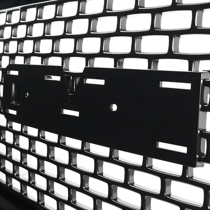2014-2015 GMC Sierra 1500 Glossy Black ABS Denali Style Square Mesh Grille