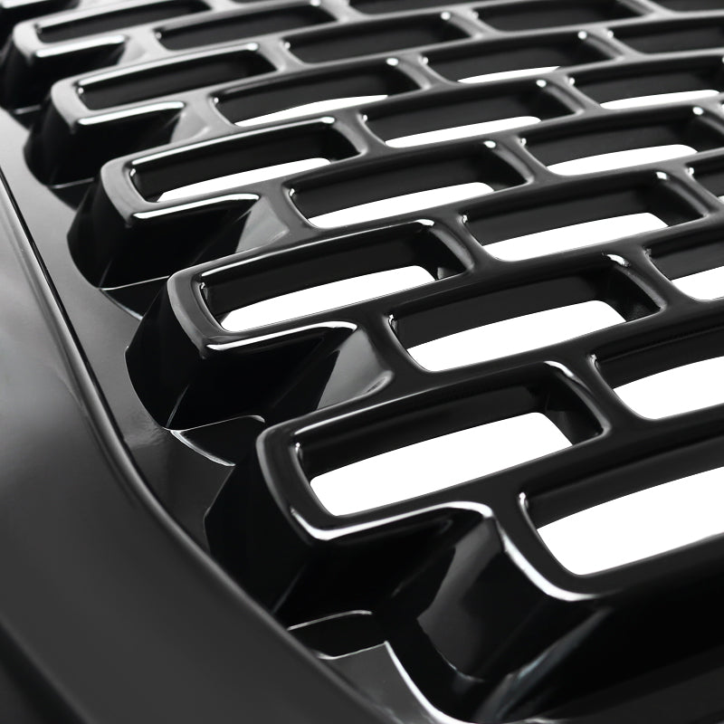 2014-2015 GMC Sierra 1500 Glossy Black ABS Denali Style Square Mesh Grille