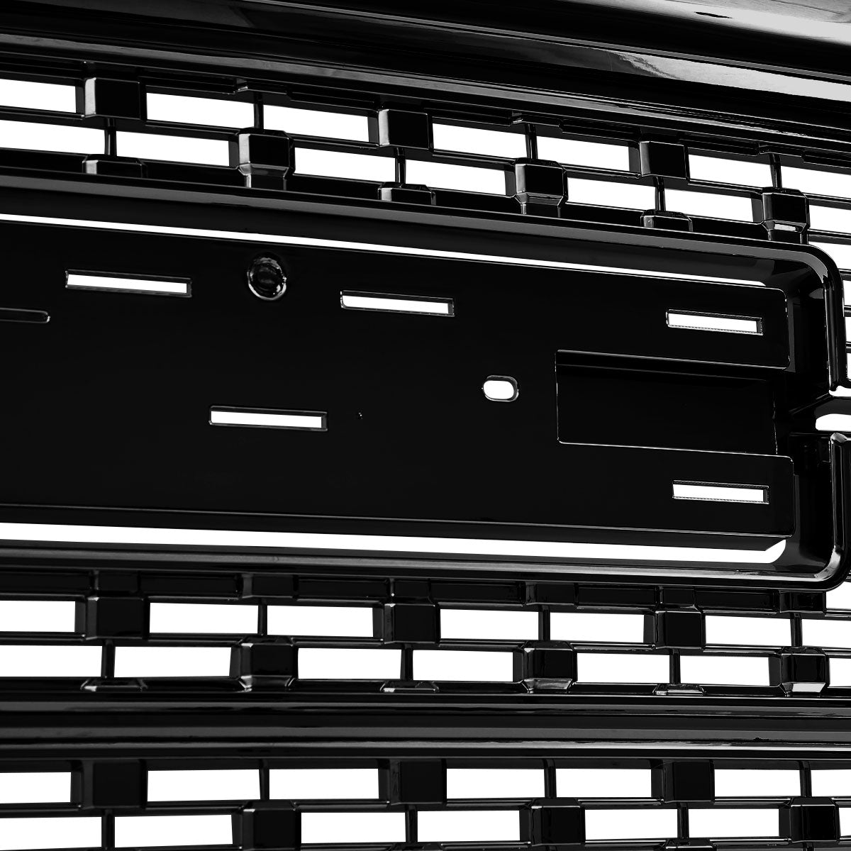 2016-2018 GMC Sierra 1500 Glossy Black Mesh Denali Style Hood Replacement Grille