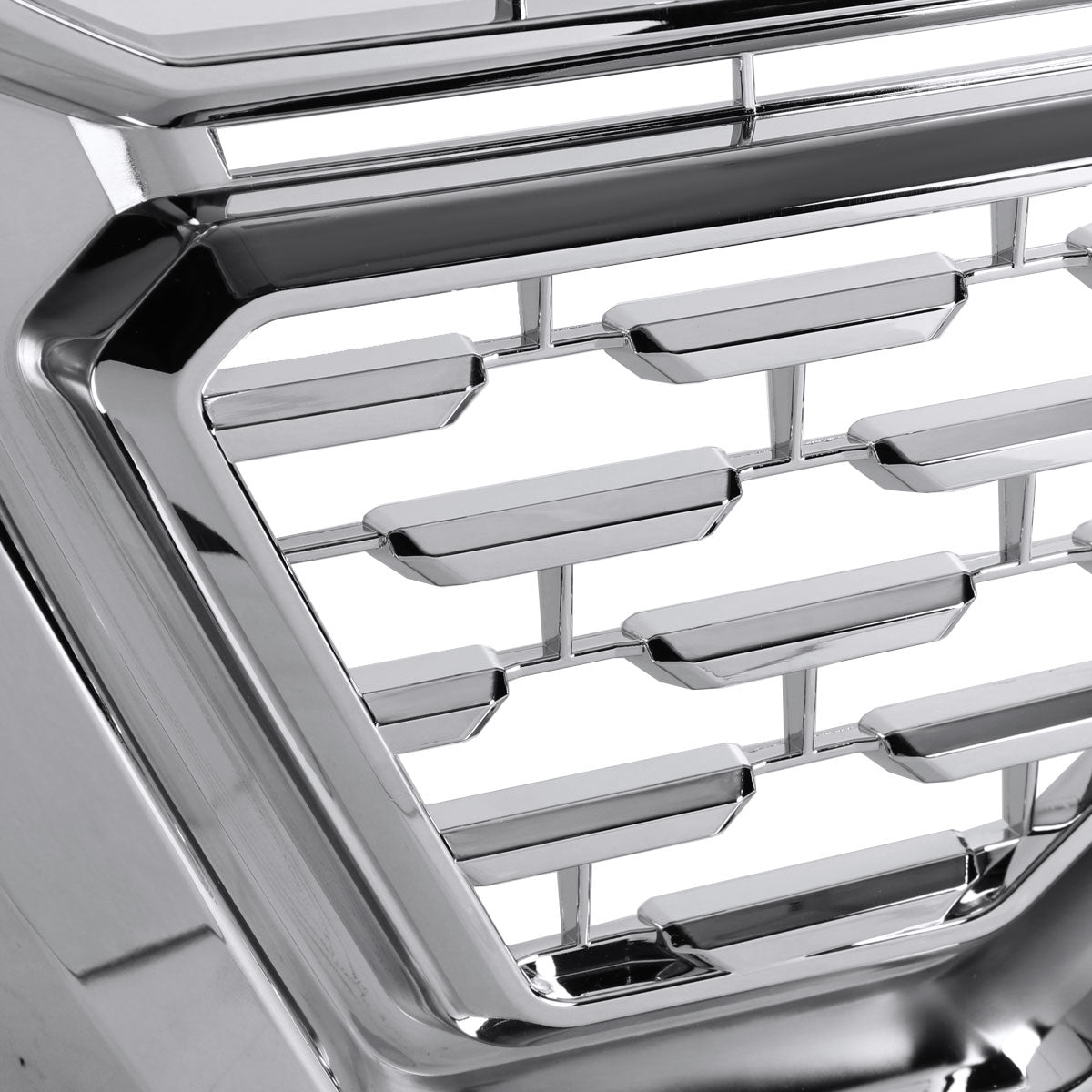 2019-2021 GMC Sierra 1500 Chrome Denali Style Mesh Front Upper Hood Grille