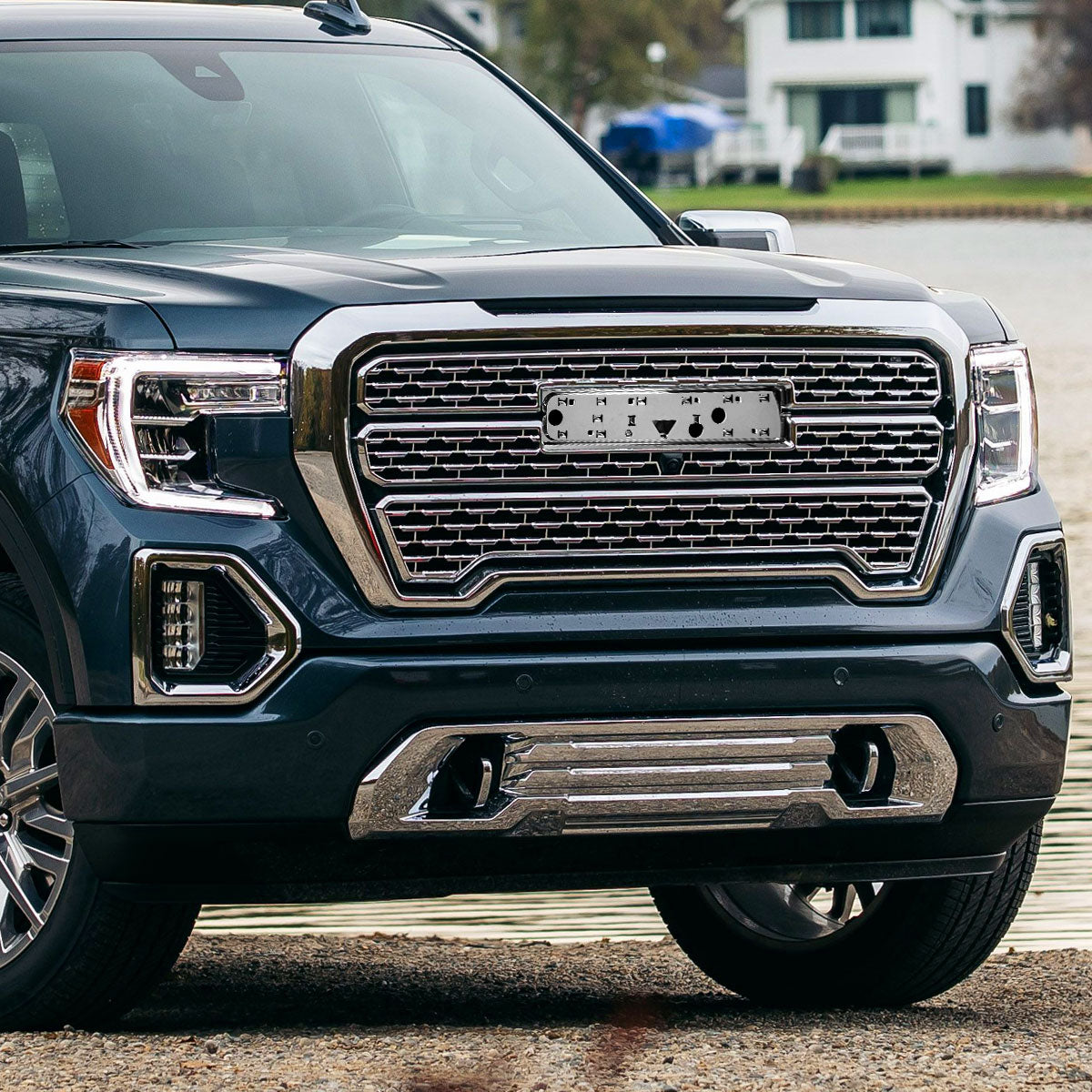 2019-2021 GMC Sierra 1500 Chrome Denali Style Mesh Front Upper Hood Grille