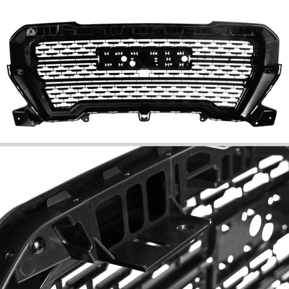 2019-2020 GMC Sierra 1500 Glossy Black ABS Mesh Grille