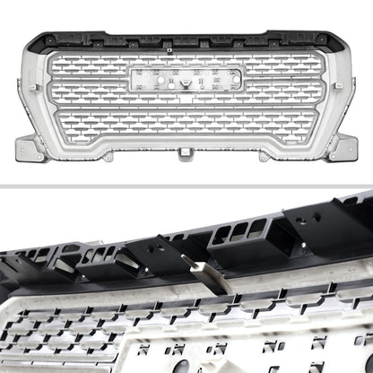 2019-2021 GMC Sierra 1500 Matte Black Denali Style Mesh Front Upper Hood Grille