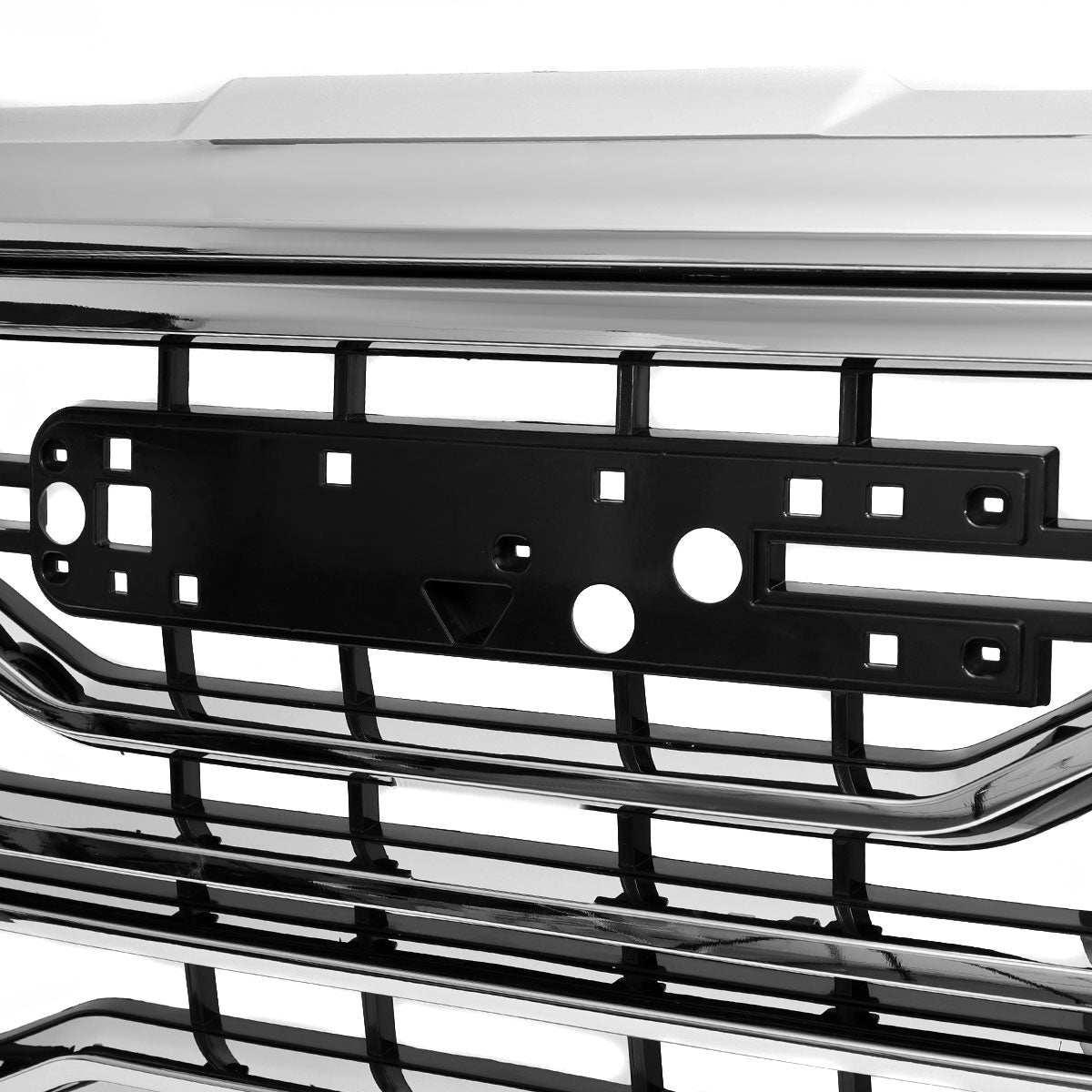 2022-2025 GMC Sierra 1500 Chrome AT4 Style Mesh Front Upper Hood Grille