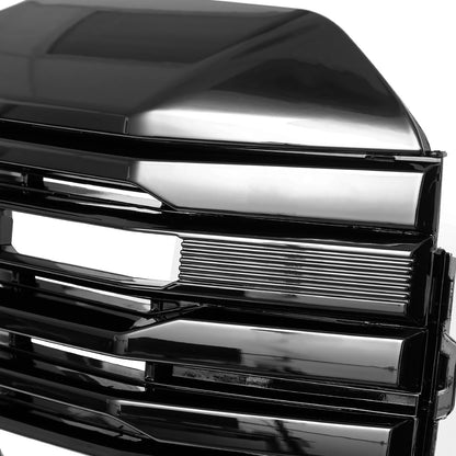 2022-2025 GMC Sierra 1500 Glossy Black AT4 Style Mesh Front Upper Hood Grille