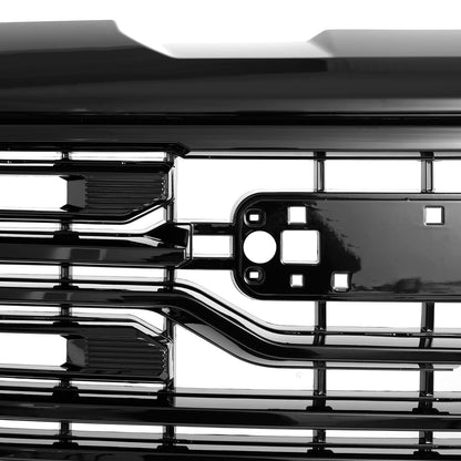 2022-2025 GMC Sierra 1500 Glossy Black AT4 Style Mesh Front Upper Hood Grille