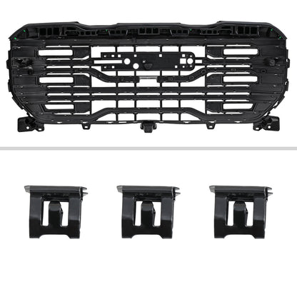 2022-2025 GMC Sierra 1500 Glossy Black AT4 Style Mesh Front Upper Hood Grille