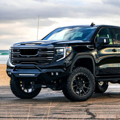 2022-2025 GMC Sierra 1500 Glossy Black AT4 Style Mesh Front Upper Hood Grille