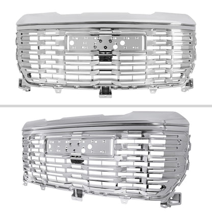 2022-2025 GMC Sierra 1500 Chrome Denali Style Front Upper Mesh Hood Grille