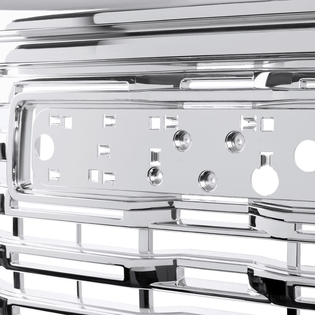 2022-2025 GMC Sierra 1500 Chrome Denali Style Front Upper Mesh Hood Grille