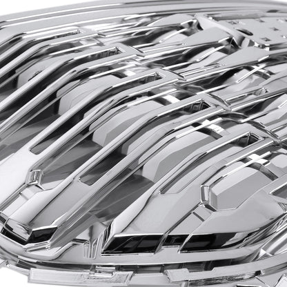 2022-2025 GMC Sierra 1500 Chrome Denali Style Front Upper Mesh Hood Grille