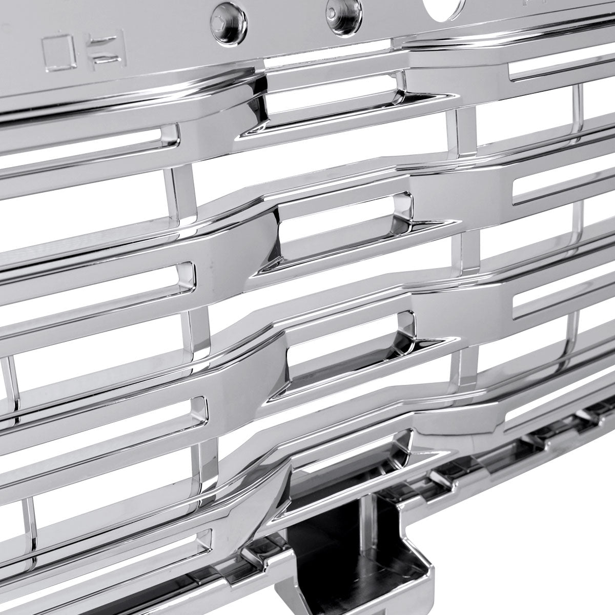 2022-2025 GMC Sierra 1500 Chrome Denali Style Front Upper Mesh Hood Grille