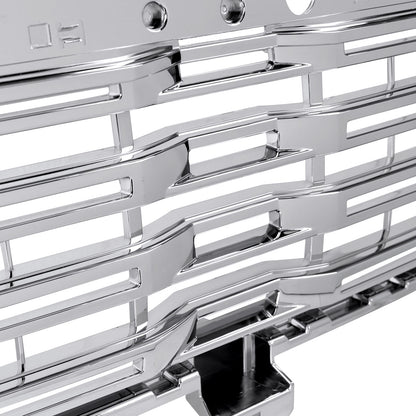 2022-2025 GMC Sierra 1500 Chrome Denali Style Front Upper Mesh Hood Grille