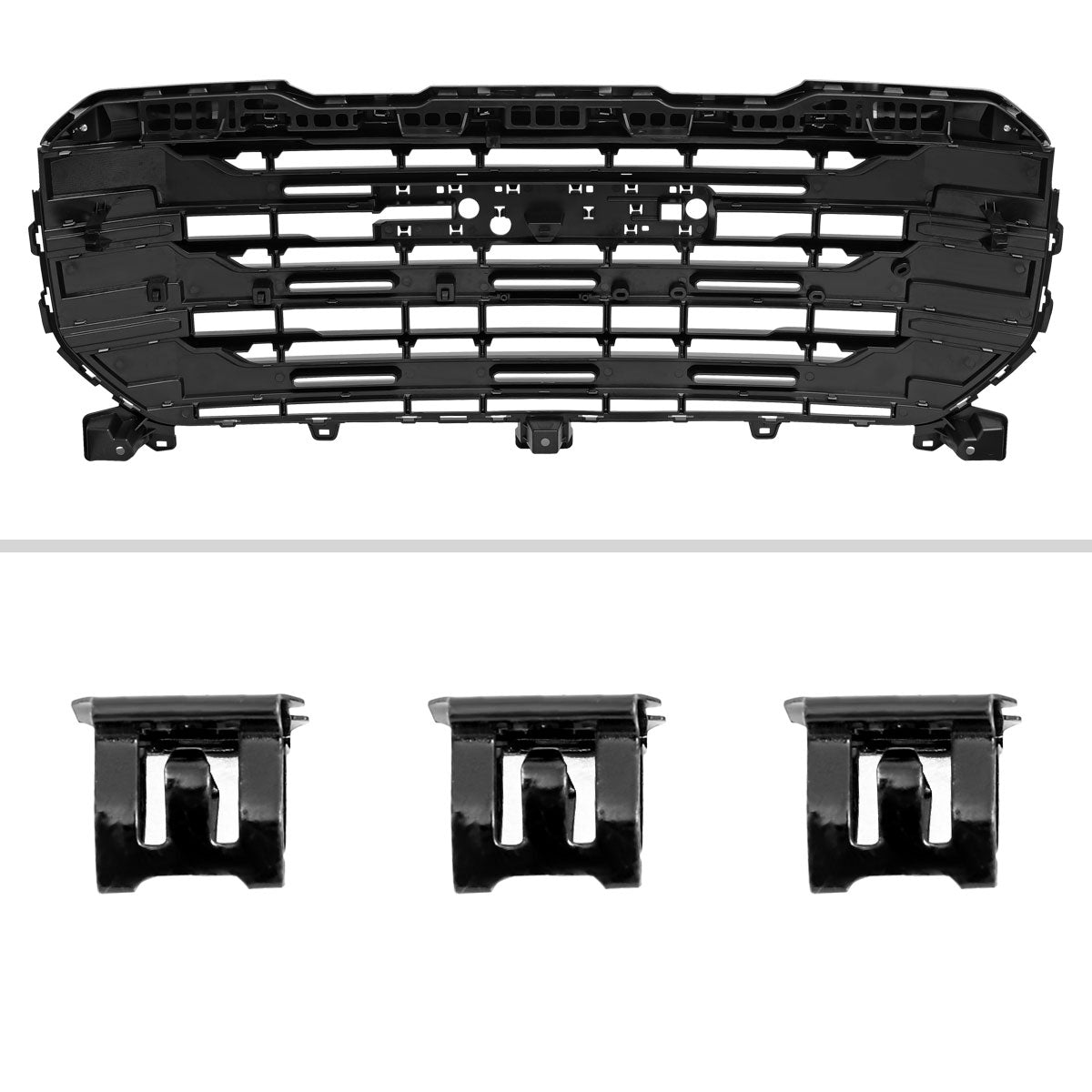 2022-2025 GMC Sierra 1500 Chrome SLE Style Mesh Front Upper Hood Grille