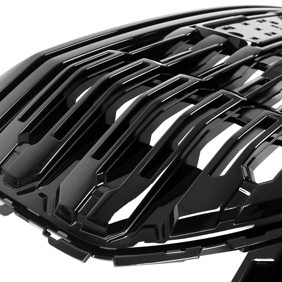 2022-2025 GMC Sierra 1500 Glossy Black Denali Style Front Upper Mesh Hood Grille