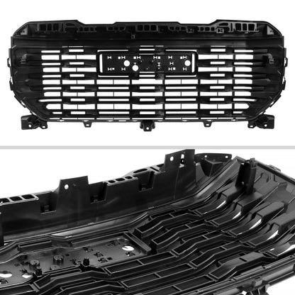 2022-2025 GMC Sierra 1500 Glossy Black Denali Style Front Upper Mesh Hood Grille