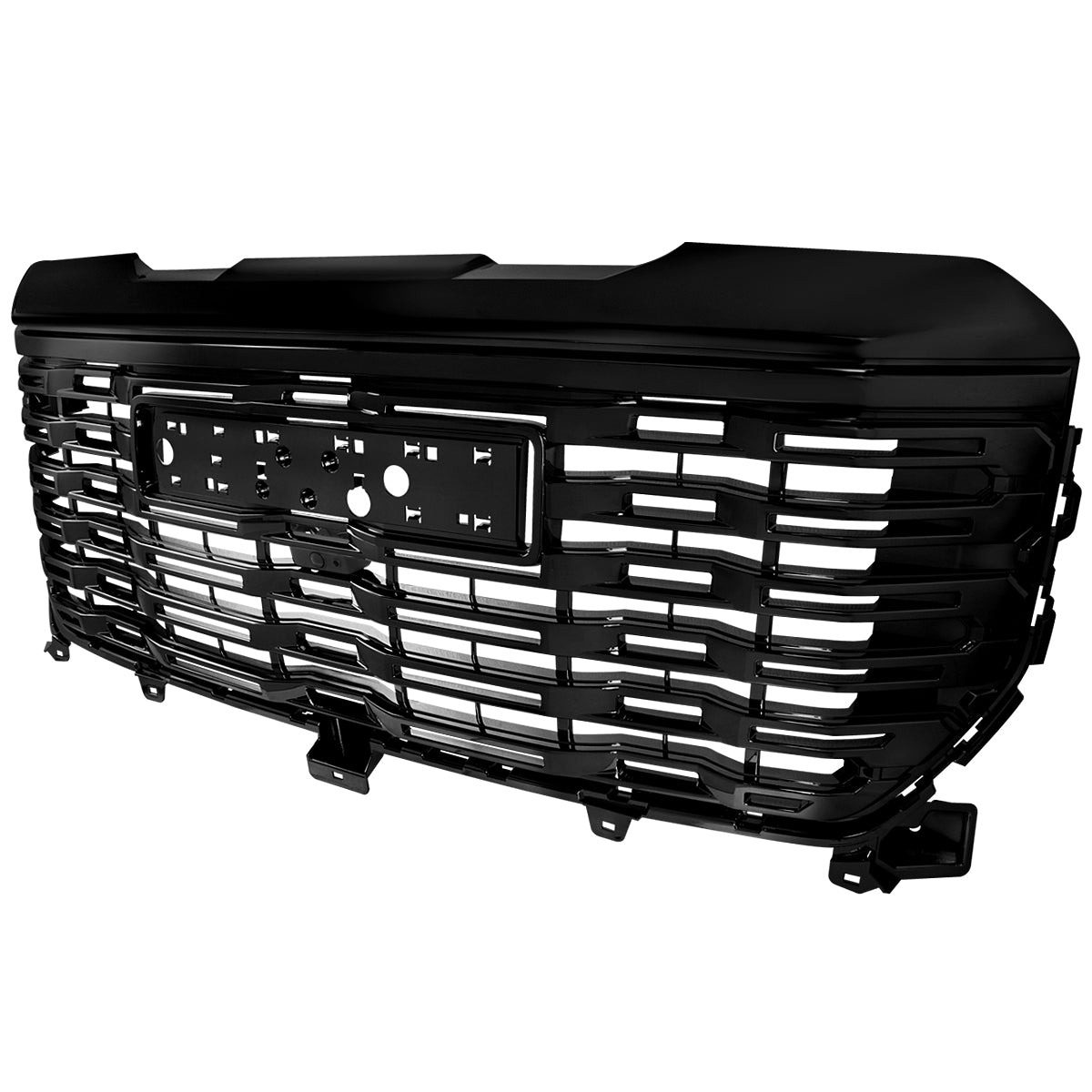 2022-2025 GMC Sierra 1500 Glossy Black Denali Style Front Upper Mesh Hood Grille