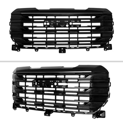 2022-2025 GMC Sierra 1500 Glossy Black SLE Style Mesh Front Upper Hood Grille