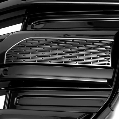 2022-2025 GMC Sierra 1500 Glossy Black SLE Style Mesh Front Upper Hood Grille