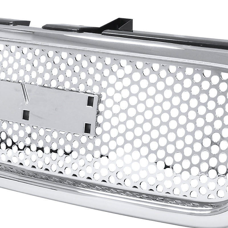 1999-2002 GMC Sierra 1500 2500LD/ 2000-2006 Yukon + XL Chrome ABS Round Hole Mesh Grille