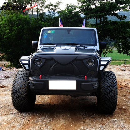 2007-2018 Jeep Wrangler JK JKU Cobra Front Cobra Grille Guard Insert