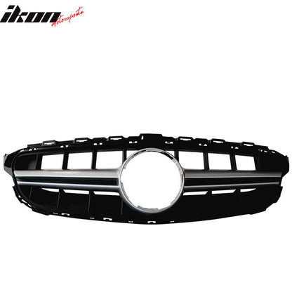 2015-2018 Benz W205 C-Class Vertical AMG Style Silver Front Grille