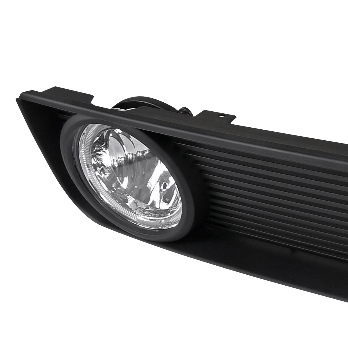 2005-2009 Ford Mustang V6 Black ABS Grille w/ Dual H10 Fog Lights