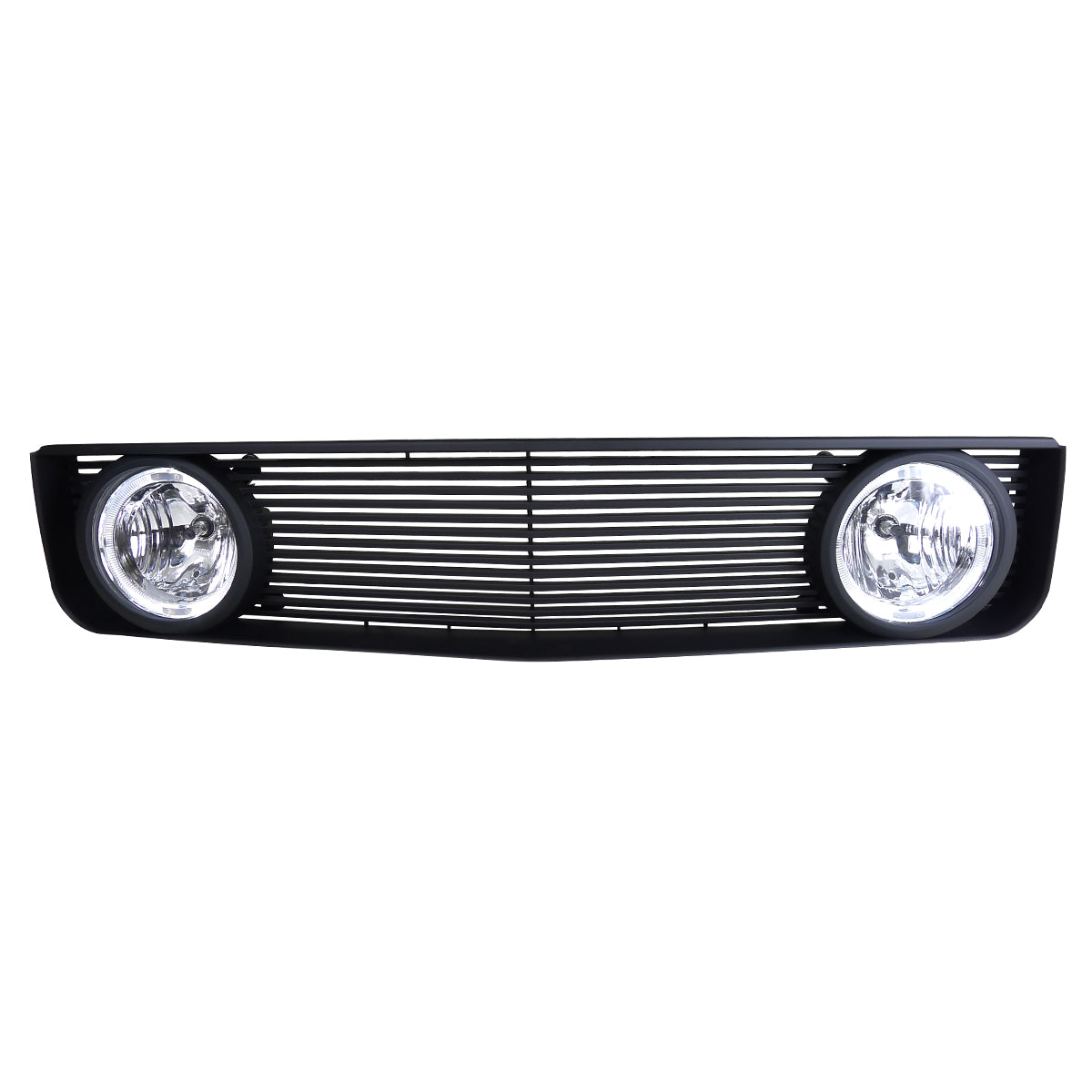 2005-2009 Ford Mustang V6 Black ABS Grille w/ Dual H10 Fog Lights